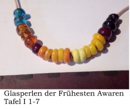 bunte Glasperlenkette