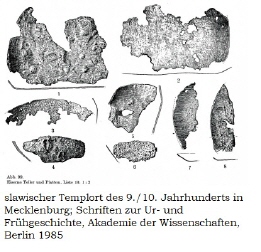 Zeichnung fragmentarischer Bratpfannen