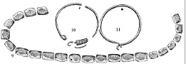 Zeichnung Glasperlen der Samarten, Halskette