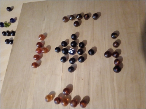 Spielsteine für Hnefatafl